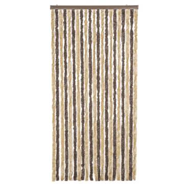 Fly Curtain Dark Brown & Beige 100x200 cm - Insect Protection