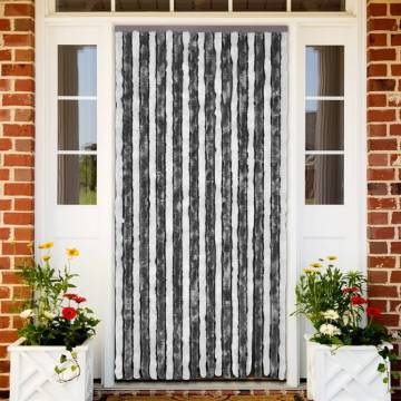 Fly Curtain Grey and White 100x200 cm - Insect Protection