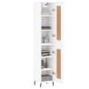 Stylish Highboard White 34.5x34x180 cm - Durable & Elegant