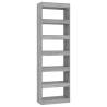 Stylish Grey Sonoma Book Cabinet & Room Divider | Hipomarket