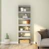 Stylish Grey Sonoma Book Cabinet & Room Divider | Hipomarket