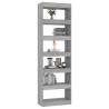 Stylish Grey Sonoma Book Cabinet & Room Divider | Hipomarket