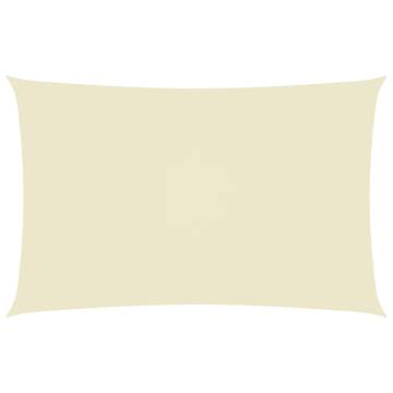 Sunshade Sail Oxford Fabric Rectangular 2x5 m Cream - Hipomarket