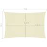 Sunshade Sail Oxford Fabric Rectangular 2x5 m Cream - Hipomarket