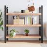 Light Brown Wall Shelf - Solid Oak Wood 120x50 cm | HipoMarket