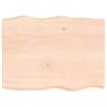 Untreated Solid Wood Live Edge Table Top 80x60 cm | HipoMarket