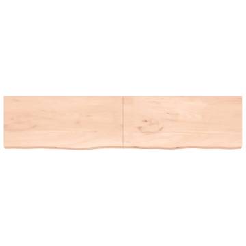 Bathroom Countertop 220x50cm - Solid Wood & Handmade Elegance