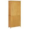 Solid Oak Bookcase with 4 Doors - Vintage Charm | HipoMarket