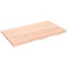 Wall Shelf 100x60 cm Untreated Solid Wood Oak - HipoMarket