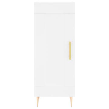 Stylish Highboard White 34.5x34x180 cm | Hipomarket