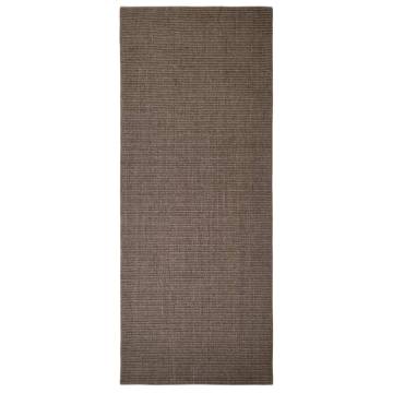 Durable Sisal Rug for Cats - Brown 80x200 cm | HipoMarket