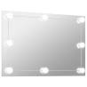 Frameless LED Wall Mirror - Rectangular Glass Design