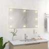 Frameless LED Wall Mirror - Rectangular Glass Design