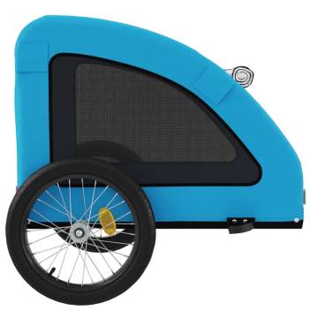 Pet Bike Trailer - Blue Oxford Fabric & Iron | HipoMarket