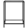 Stylish Transparent Console Table - 60x35x75 cm Tempered Glass