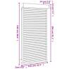 Roller Shutter Aluminium 110x220 cm White | Quality & Comfort