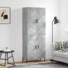 Stylish Highboard Concrete Grey - 69.5x34x180 cm | Hipomarket