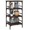 Kitchen Trolley Brown Oak - Stylish Storage Solution - HipoMarket