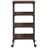 Kitchen Trolley Brown Oak - Stylish Storage Solution - HipoMarket