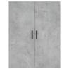 Stylish Highboard Concrete Grey - 69.5x34x180 cm | Hipomarket