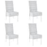 Set of 4 Light Brown Kubu Rattan Dining Chairs - Hipomarket