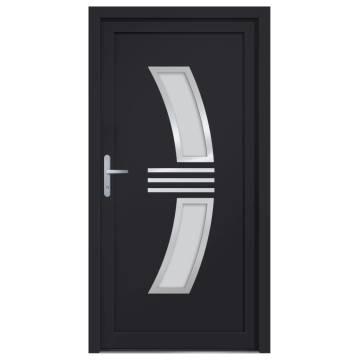 Front Door Anthracite 108x208 cm PVC - Durable & Secure