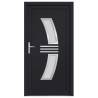 Front Door Anthracite 108x208 cm PVC - Durable & Secure