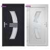 Front Door Anthracite 108x208 cm PVC - Durable & Secure