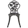 Bistro Chairs 2 pcs Bronze Cast Aluminium - Stylish & Durable