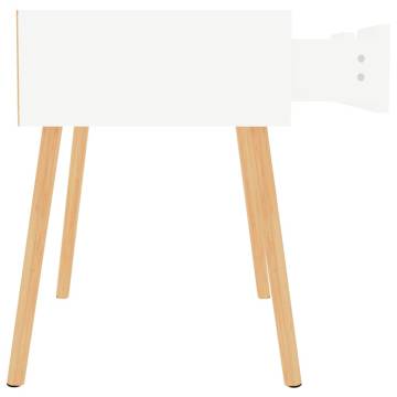 High Gloss White Bedside Cabinets - 2pcs - Modern Design