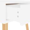 High Gloss White Bedside Cabinets - 2pcs - Modern Design