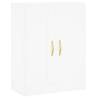 Stylish Highboard White 69.5x34x180 cm - Hipomarket