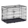 Karlie Dog Crate with 2 Doors - Luxurious Black Design