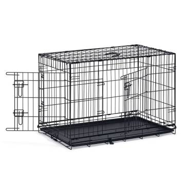 Karlie Dog Crate with 2 Doors - Luxurious Black Design