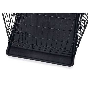 Karlie Dog Crate with 2 Doors - Luxurious Black Design