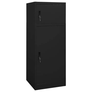 Saddle Cabinet Black | Sturdy Steel Tack Storage 53x53x140 cm