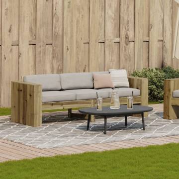 3-Seater Garden Sofa - Impregnated Wood Pine | HipoMarket