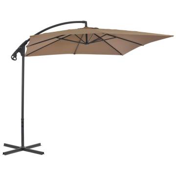 Cantilever Umbrella 250x250 cm Taupe - Stylish Garden Shade