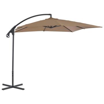 Cantilever Umbrella 250x250 cm Taupe - Stylish Garden Shade