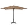 Cantilever Umbrella 250x250 cm Taupe - Stylish Garden Shade