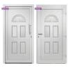 Front Door White 88x190 cm - Stylish & Secure Entrance