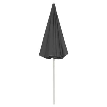 Beach Umbrella Anthracite 240 cm - UV Protective Design