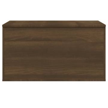 Stylish Brown Oak Storage Chest - 84x42x46 cm | Hipo Market