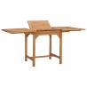 Extending Garden Table (110-160)x80x75cm Solid Teak Wood Quantity in Package 1 Shape rectangular 
