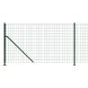 Green Wire Mesh Fence with Flange - 1.1x10 m | HipoMarket