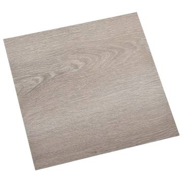 Self-Adhesive PVC Flooring Planks - Taupe - 55 pcs | HipoMarket