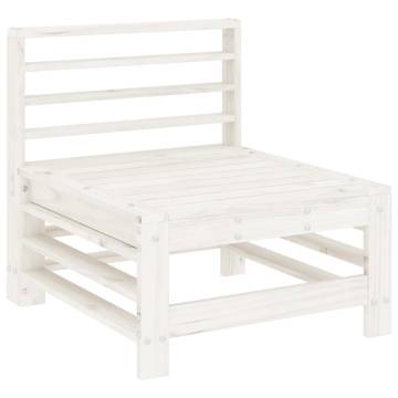 Garden Middle Sofa - White Solid Pine | Hipo Market