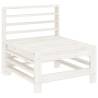 Garden Middle Sofa - White Solid Pine | Hipo Market