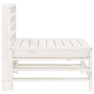 Garden Middle Sofa - White Solid Pine | Hipo Market