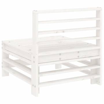 Garden Middle Sofa - White Solid Pine | Hipo Market